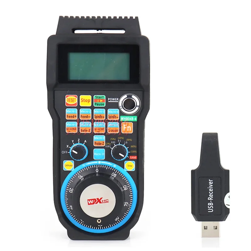 Hot! Whb04b Cnc Wireless Handwheel Lathe Mach3 4-axis 6-axis Handwheel Suspension Handwheel Usb Remote Control Receiver