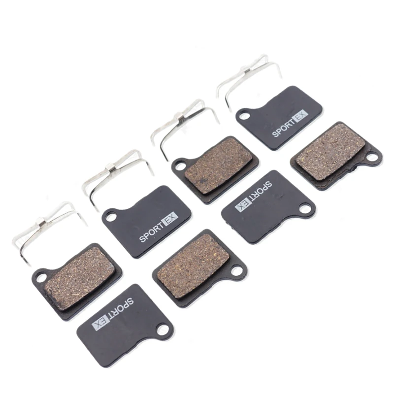 4 Pairs Bicycle Disc Brake Pads For SHIMANO DEORE LX M550,M555,C900/C901,Nexave Caliper,Resin Sport EX