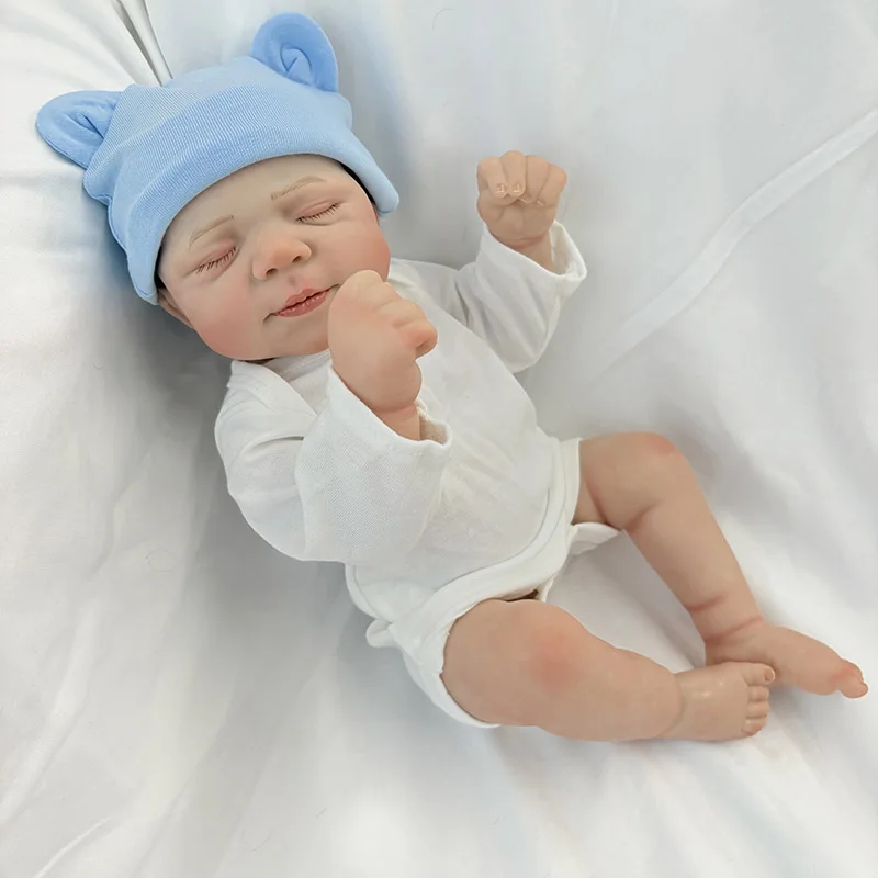 Multiple Styles Choose Lifelike Newborn Pascale 19inch Full Vinyl Body Reborn Doll Multiple Layers Painting Skin Hand Paint Hair