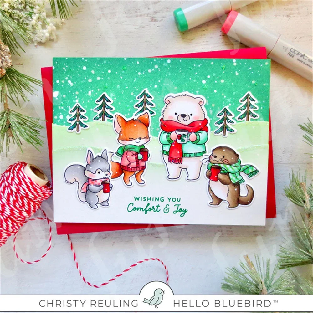 Friends Metal Cutting Dies Stamps DIY Handmade Embossing Stencil Making Scrapbooking Merry Christmas Greeting Card Decoration