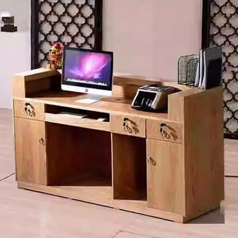 Mobile Simple Reception Desk Information Checkout Consul Counter Reception Desk Office Conference Recepcion Hotel Accessories