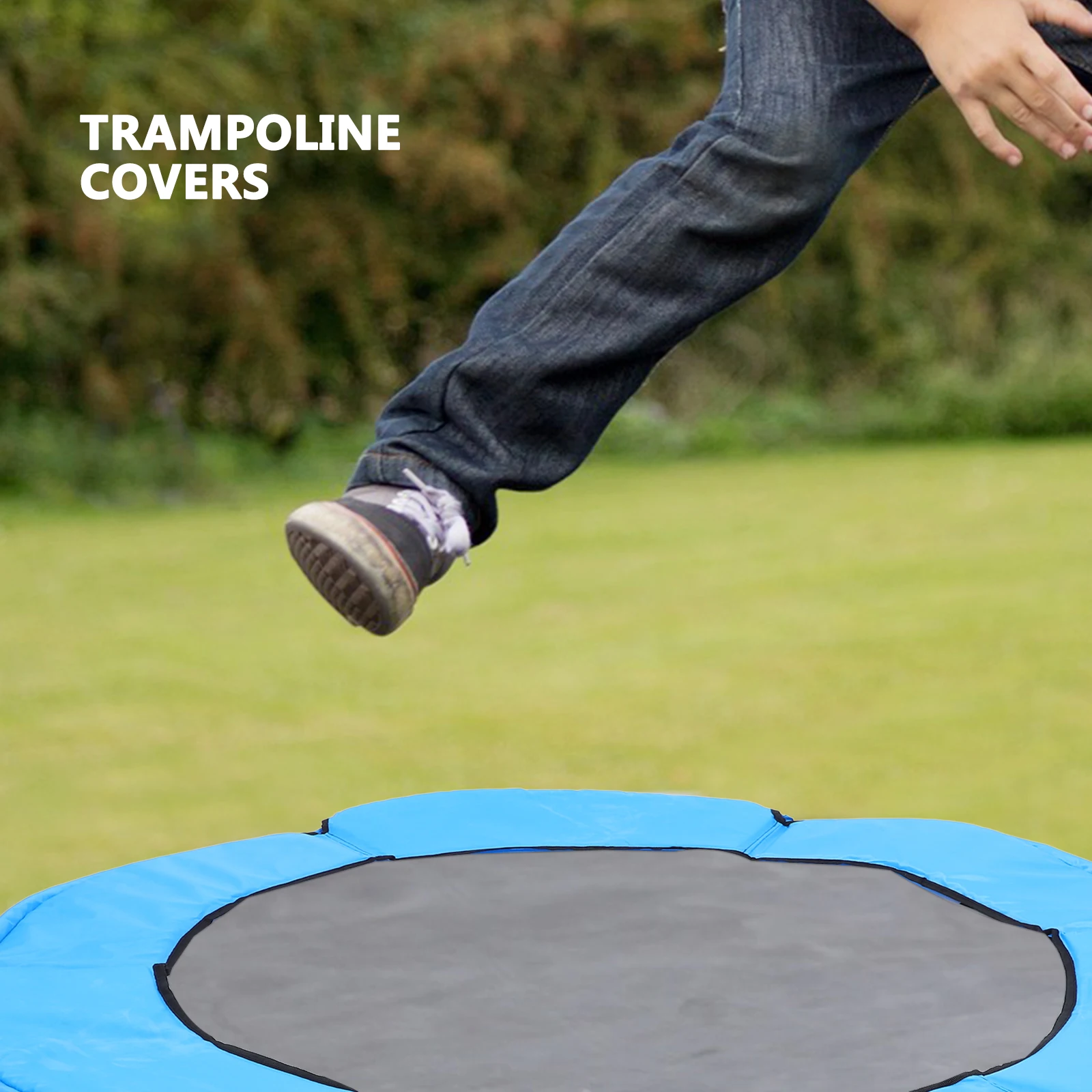 

Jumping Bed Protective Pad Trampoline Edge Cover Oxford Cloth Anti-Collision Mat Wear-Resistant Easy Install Replacement Safety