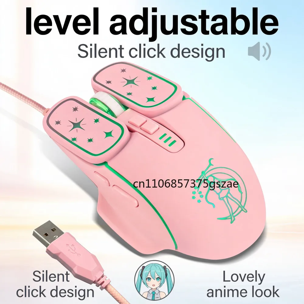 USB Gaming Mouse RGB Backlit Ergonomic Game Mice 7D Esports Wired Mouse for Laptop PC Gamer