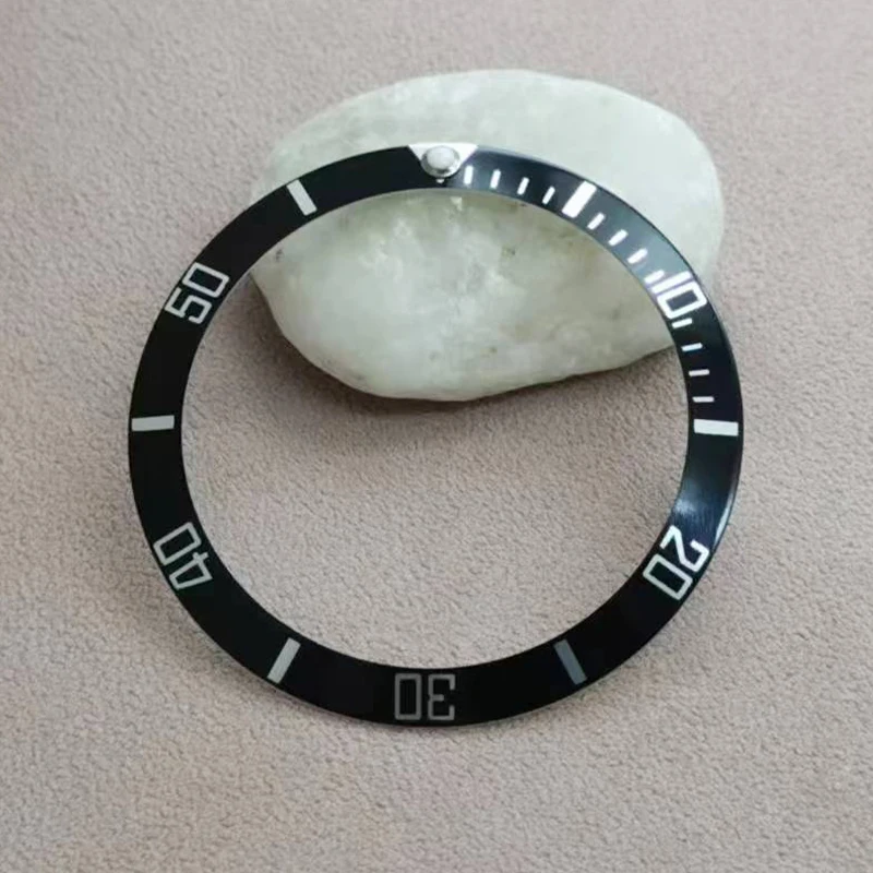 37.5mm Incline Aluminum Watch Bezel NH35 Case Ring Fits Submariner NH35 NH36 Diving Case Bezel Ring Men Watch Repair Parts