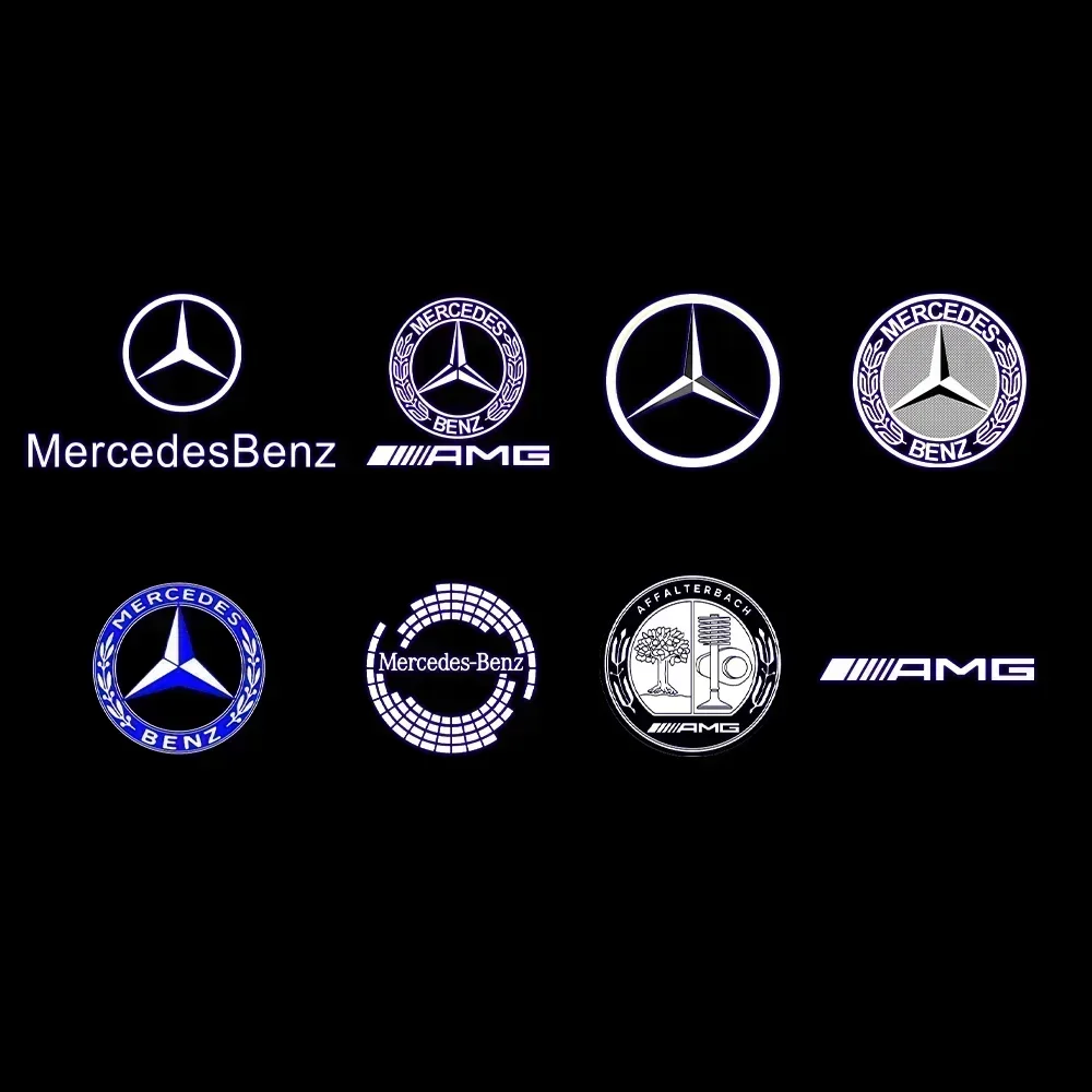 

2-4 шт. Светодиодный светильник для дверей, лазерный свет для Mercedes Benz R GL ML M class X164 W215 W164 4MATIC ML300 ML500 R300 R320