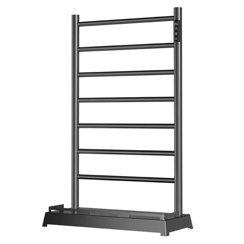 

Carbon fiber constant temperature timed heating electric towel rack floor creative