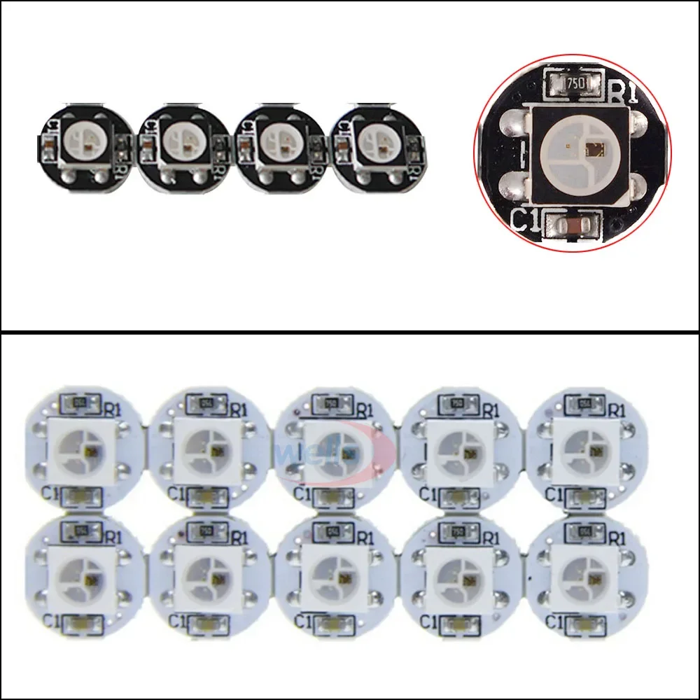 

100 / 500 / 1000 Pieces WS2812B LED Chips & Heatsink Built-in 5050 RGB WS2811 IC LED Board 5V DC WS2812 Digital Pixels modules