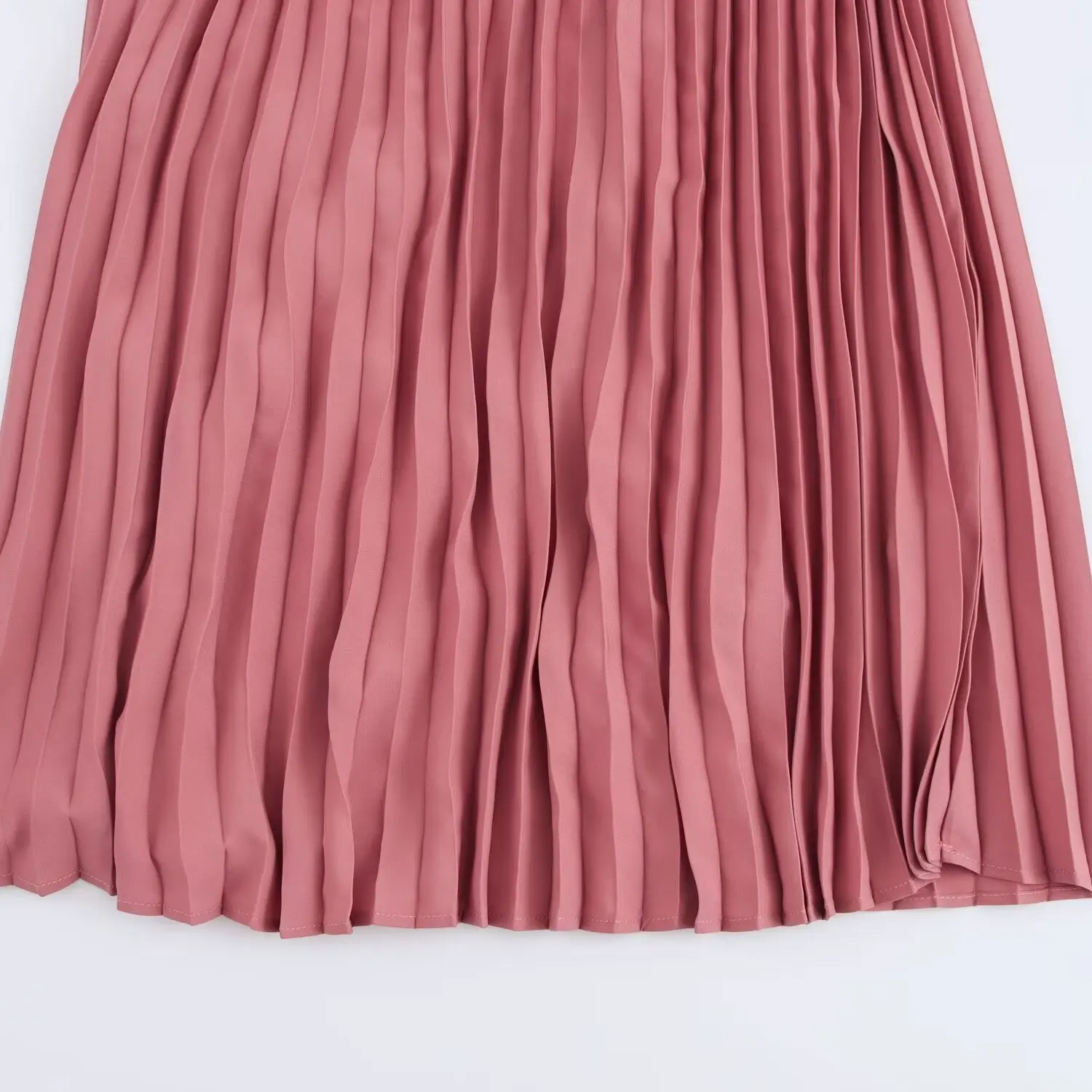 TRAF Pink Draped Midi Dress Woman Sleeveless Summer Dress Woman 2024 Belt Party Long Dresses for Women Ruched Beach Female Dress