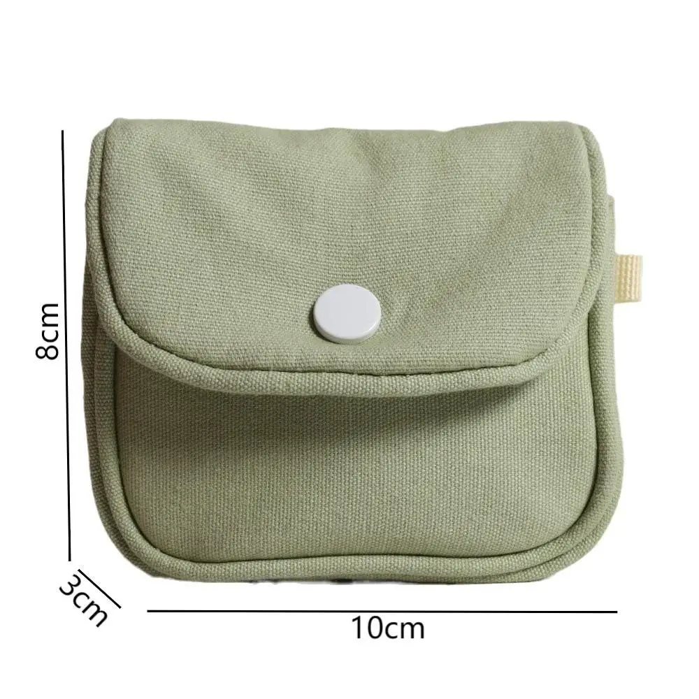 Portable Coin Purse New Solid Color Mini Cash Wallet Lightweight Cotton Headphone Bag Women Key Pouch Travel Card Holder