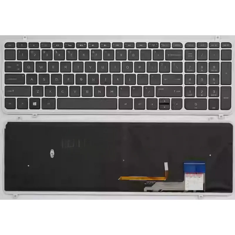 

Клавиатура с подсветкой и рамкой для HP Envy m6-K k015 k025 k010dx k088 TPN-C110 TPN-C109 (США)