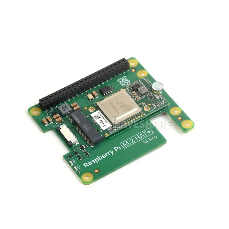 Waveshare 13Tops Computing Power,Raspberry Pi 5 AI Kit,Hailo AI Acceleration Module With Raspberry Pi M.2 HAT+,Raspberry Pi5 HAT