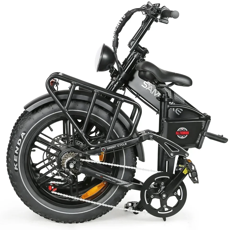 Folding Electric Bike SAMEBIKE 1200W Powerful Motor 48V 17AH Battery e-bike 20 Inch Tire Urban Commuting riding Electric Bicycle image 11