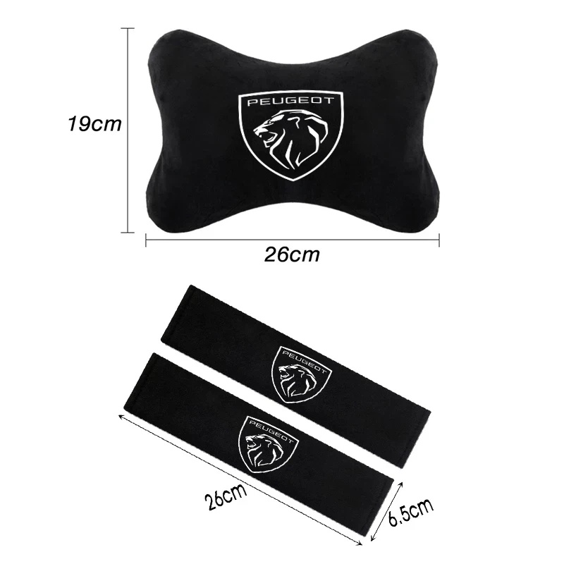 1 PCS Car Auto Seat Head Neck Rest Cushion Headrest Pillow Pad for Peugeot 308 3008 208 307 508 407  2008 Accessories