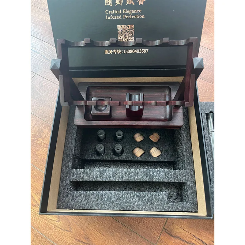 Five tube cigar Sealed Glass Tube Cigar Moisturizing Box for Multiple Scents Fragrance Balance Cigar Care Accessory gift box