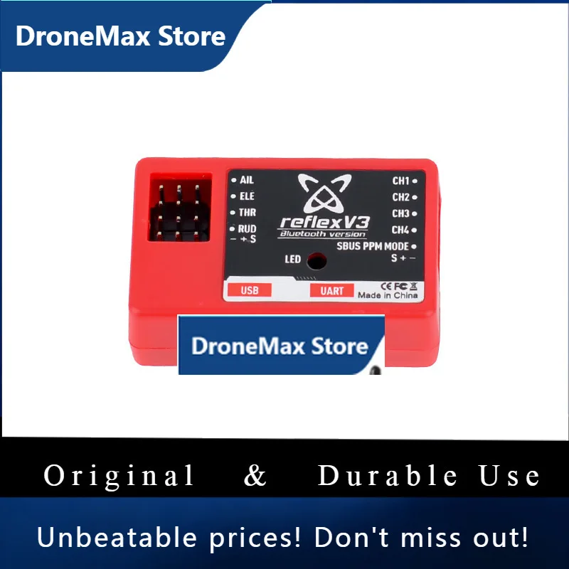 DroMaFMS Reflex V3 Gyros Flight Control System External Gyroscope Bluetooth Version Programmable Fixed-wing Aircraft Gyro