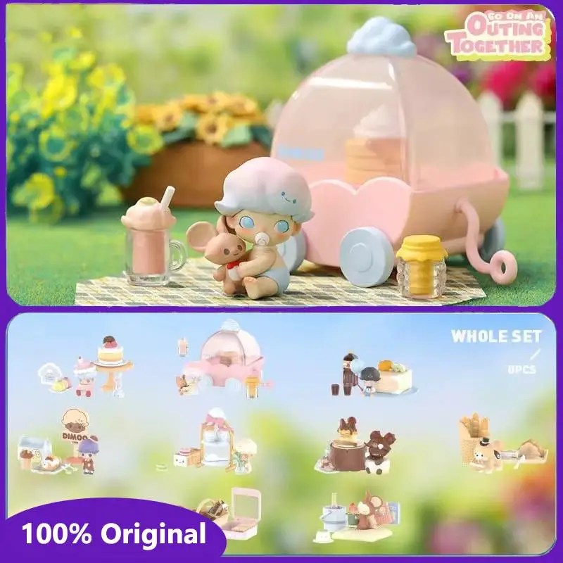 

100% Original Dimoo Go On An Outgonging Together Series Blind Box Guess Bag Mystery Box Toys Doll Cute Anime Figure Ornaments