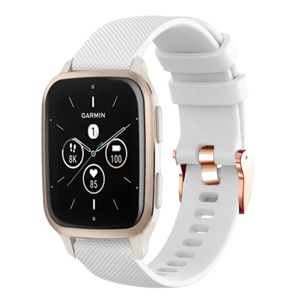 حزام سيليكون لـ Garmin Venu 2 Plus ، SQ ، Vivoactive 3 ، 3T ، HR ، سوار ساعة ذكي لـ Forerunner 55 ، حزام معصم سوار ، 20