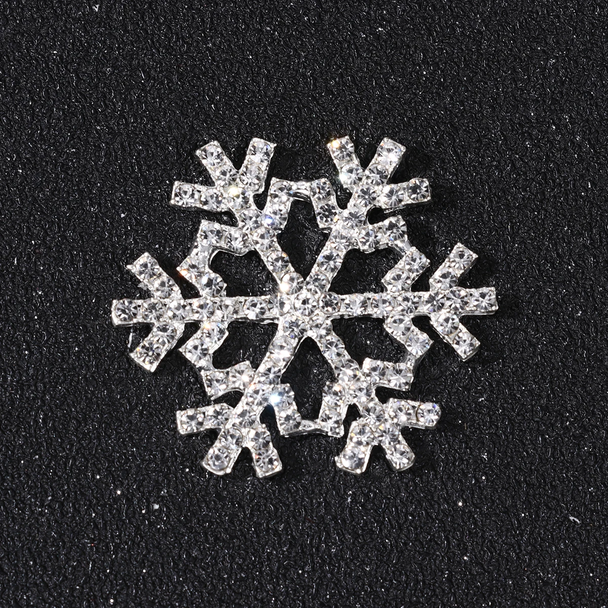 

5pcs Snowflake Shoe Decoration Silver Rhinestone Patch Diy Shoe Clips For Women Flat Sandal Boot Charm Jewelry Craft Kit