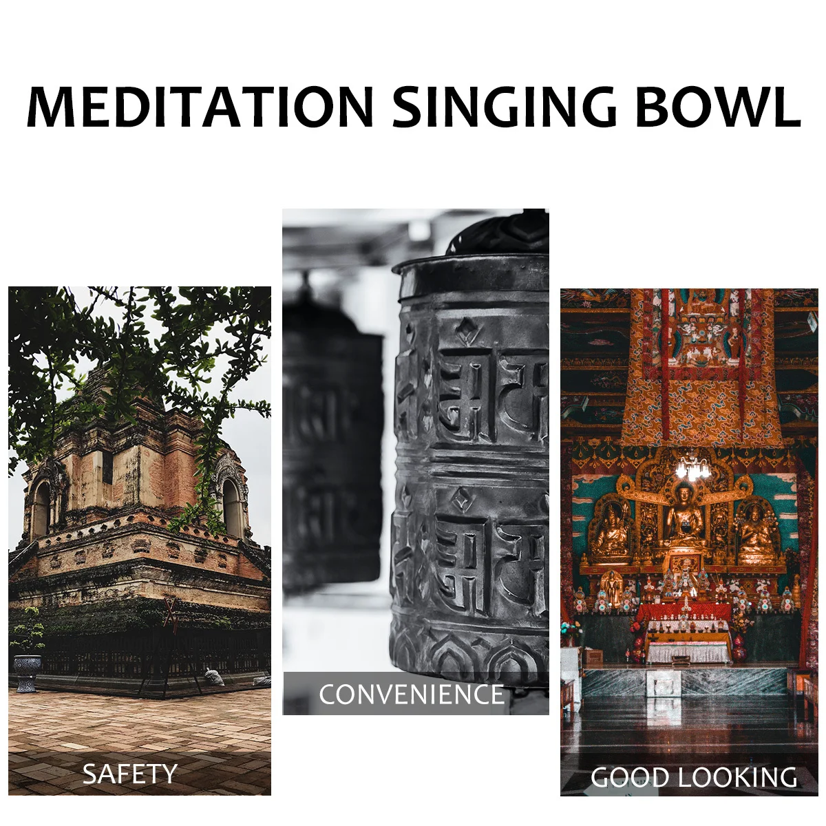 

Buddhist Music Bowl Meditation Singing Standing Bell Zen Instrument Tibetan Healing Stress Pain Depression Long Lasting Sound