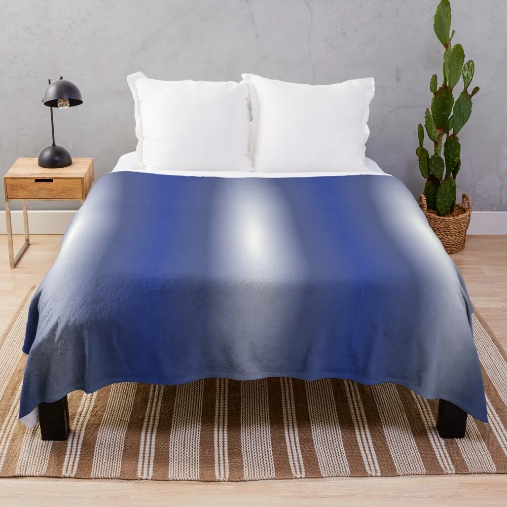 

Striped Pattern in Blue Throw Blanket Bed Moving Softest Blankets