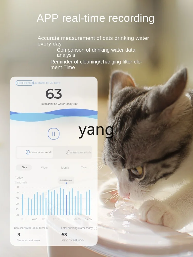 CX Cat Water Fountain Intelligent Automatic Filter Flowing Live Water Dog Drinking Water Pet Drinking Bowl