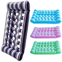 Cama inflable de agua para dormir, tumbona flotante de PVC, colchón de aire, hamaca de agua, tumbona flotante, piscina, accesorios para el hogar