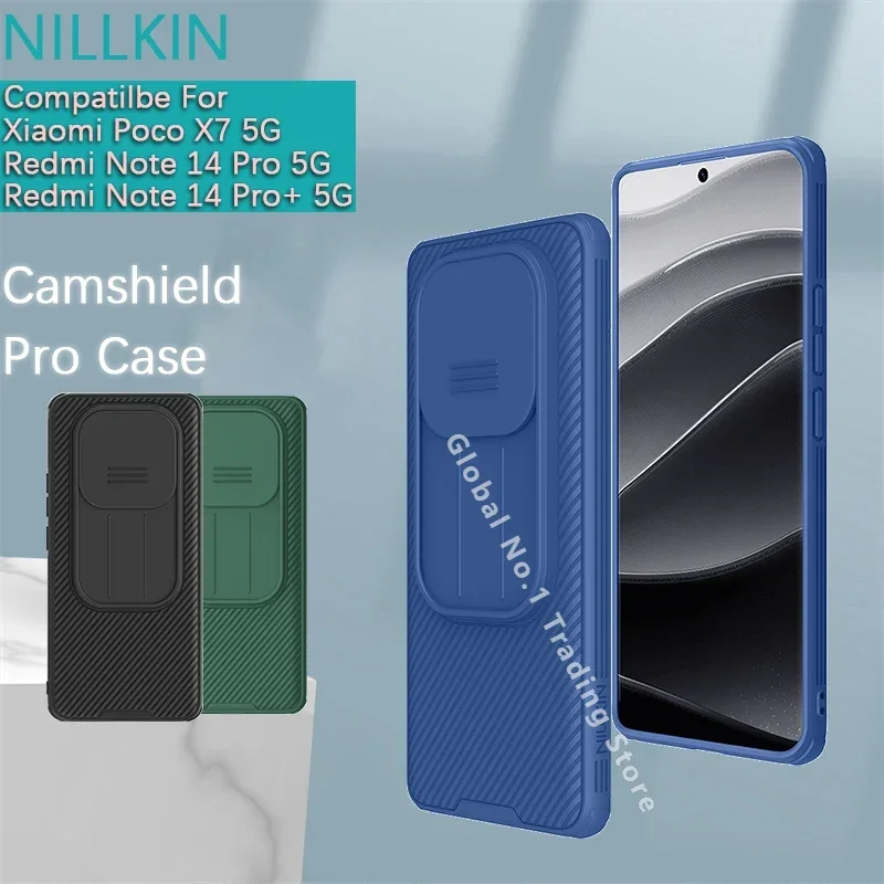 NILLKIN для Xiaomi Poco X7 5G/Redmi Note 14 Pro +/Pro Plus, рамка из ТПУ + жесткий корпус из ПК, объектив, чехол для телефона с окном, защитный чехол