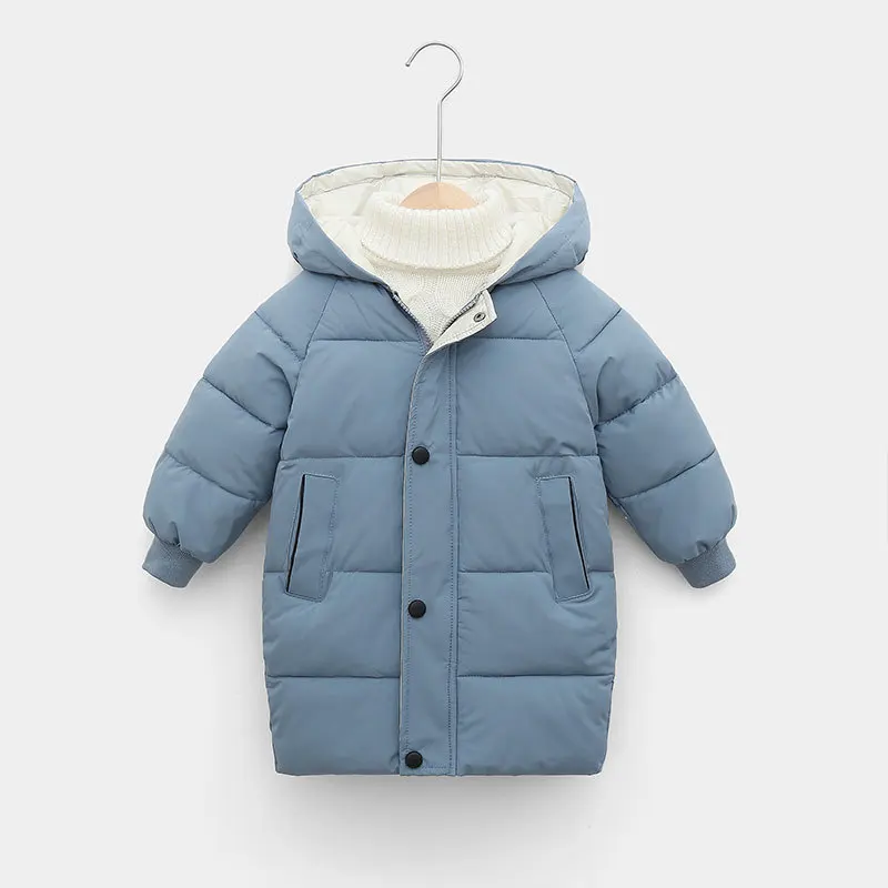 OLEKID 2024 autunno inverno bambini ragazzi giacca con cappuccio in cotone spesso caldo ragazze Parka 1-10 anni bambini capispalla cappotto