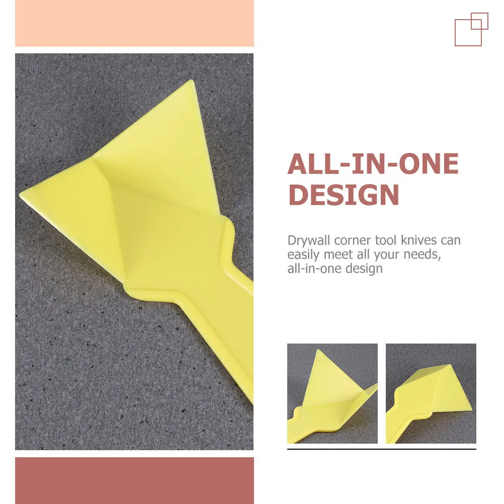 12 個の乾式壁コーナーツール耐久性のあるプラスチックハンドルコーナーナイフ再利用可能な長持ちする厚いスクレーパー
