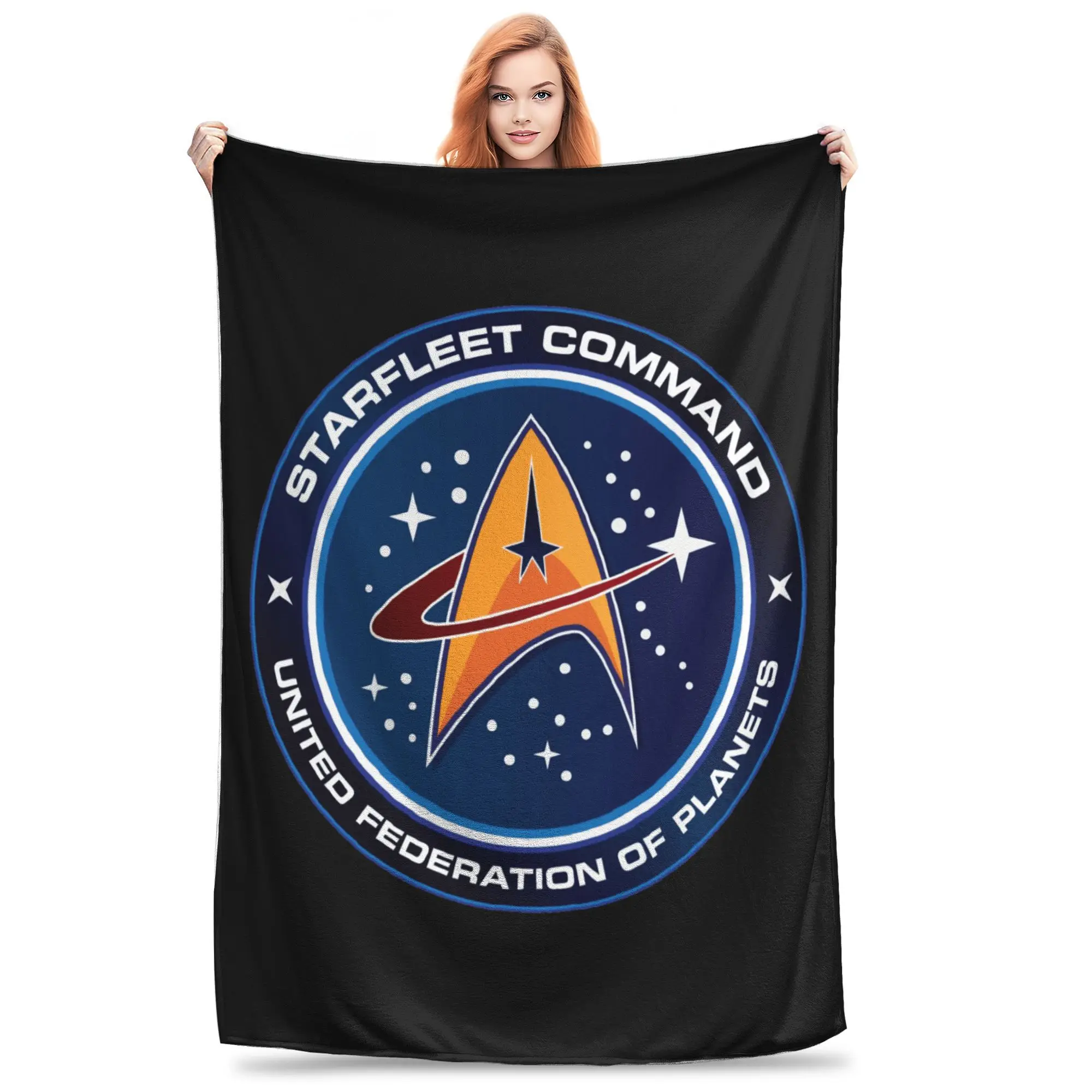Star Treks Starfleet Gift Blanket For Men Women Warm Cozy Fluffy  Throw Blankets for Sofa 50x60 Inches Multi-size