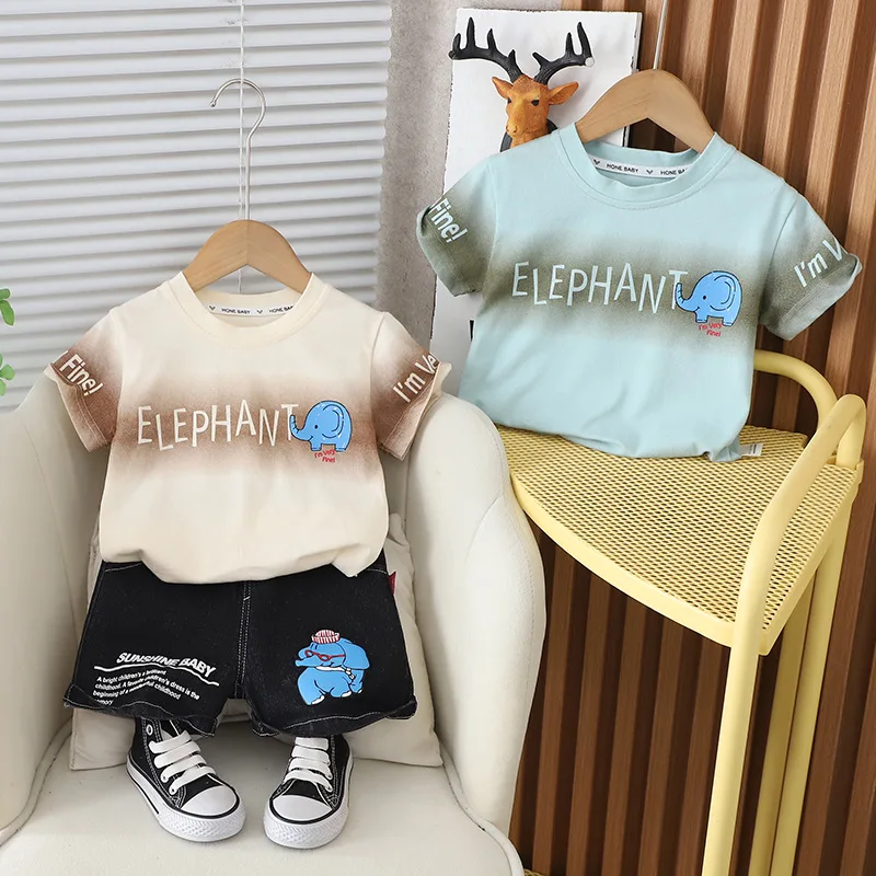 

Boys Clothing Sets Summer 2024 Children Cotton T-shirts Shorts 2pcs Sports Suit For Baby Tracksuits Kids Outfits Jogging Toddler