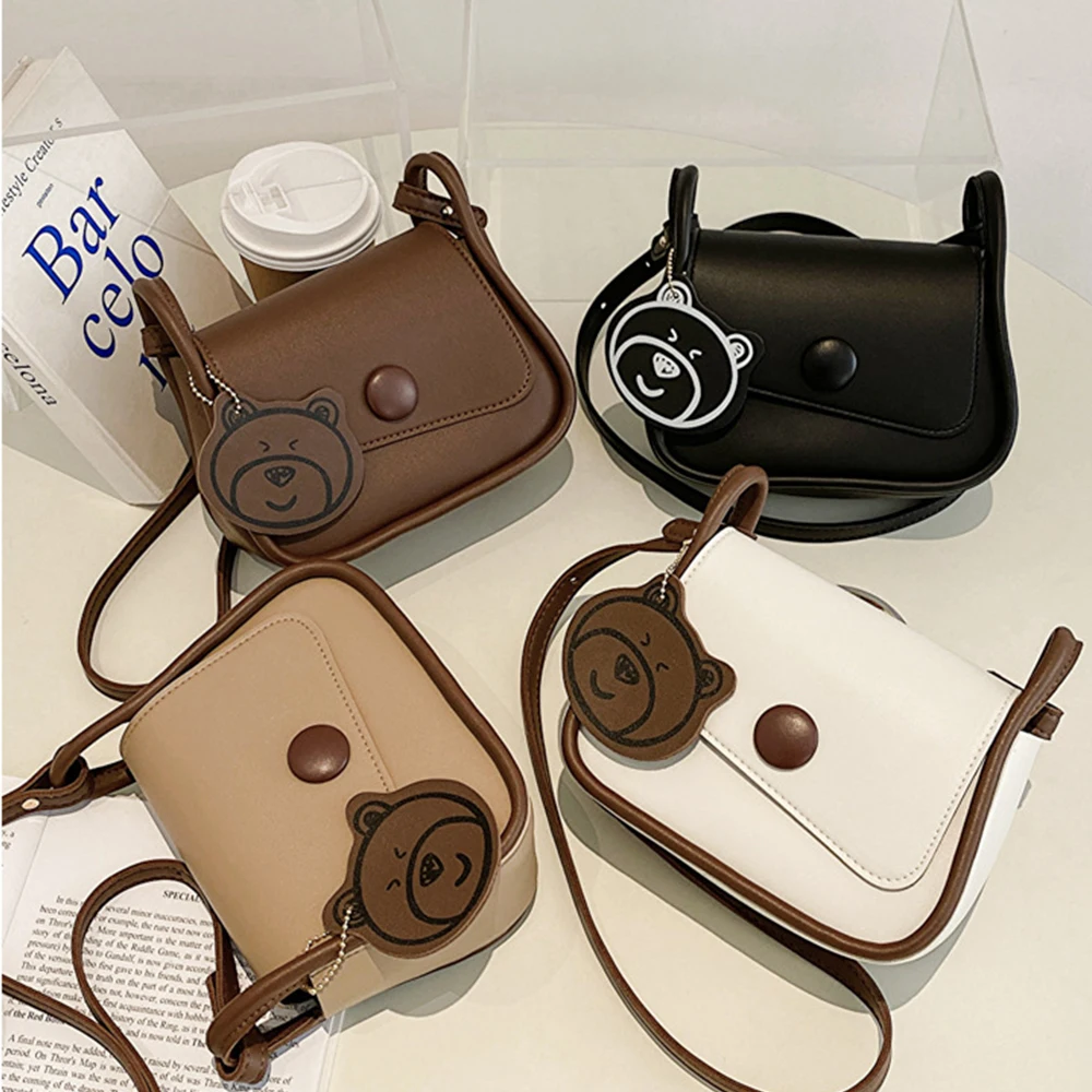 Chic Simple Small Flap Shoulder Bags For Women Solid Color Pu Leather Handbag Clutch Lady Crossbody Purse Messenger Bag