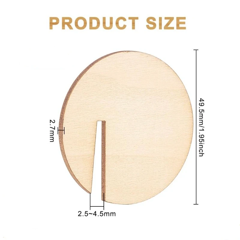 20pcs Wood Circle Drink Tags Wood Wedding Name Place Card Name Tags for Christmas Halloween Wedding Party Decor