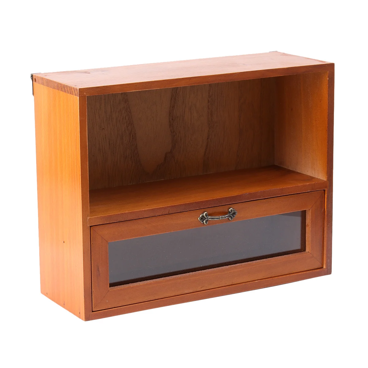 

Desktop Wooden Storage Holder Perfume Jewelry Cabinet Sturdy Design Organizer for Bedroom Living Room Table