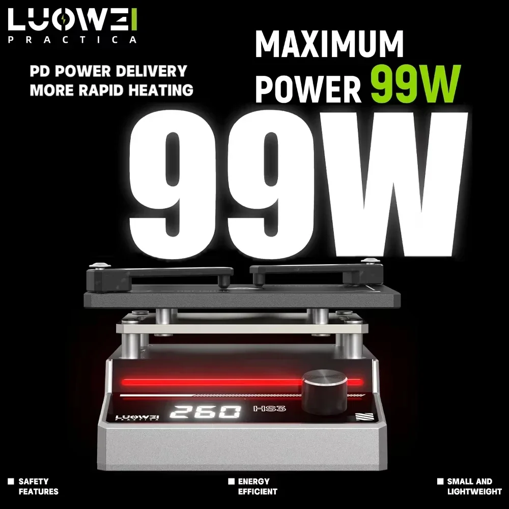 LUOWEI HS3 станция предварительного нагрева, многослойная платформа предварительного нагрева, термостатическая для Android IPhoneX-16Pro Max, инструмент для ремонта чипов материнской платы