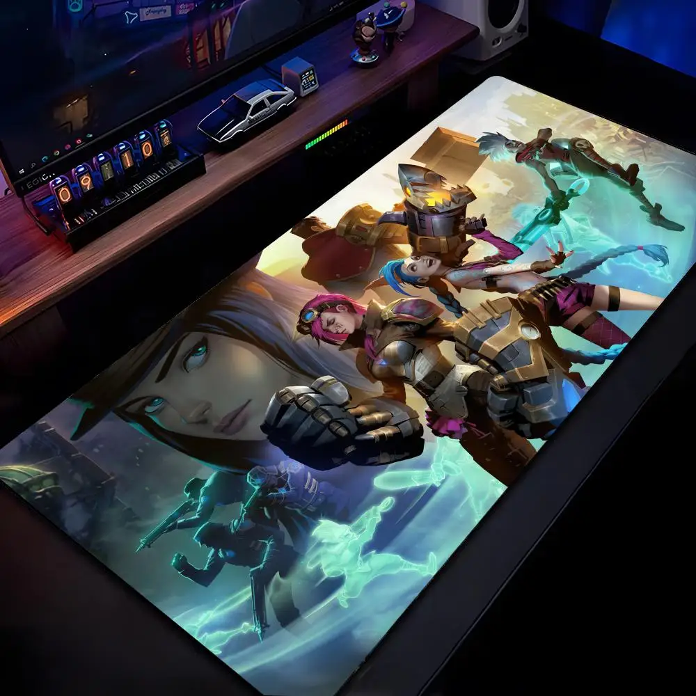 

Black Gray J-jinx Large Mouse Pad Mousepad HD Printing Computer Gamers Locking Edge Non-slip Mouse Pad XXL90x40cm Keyboard PC De