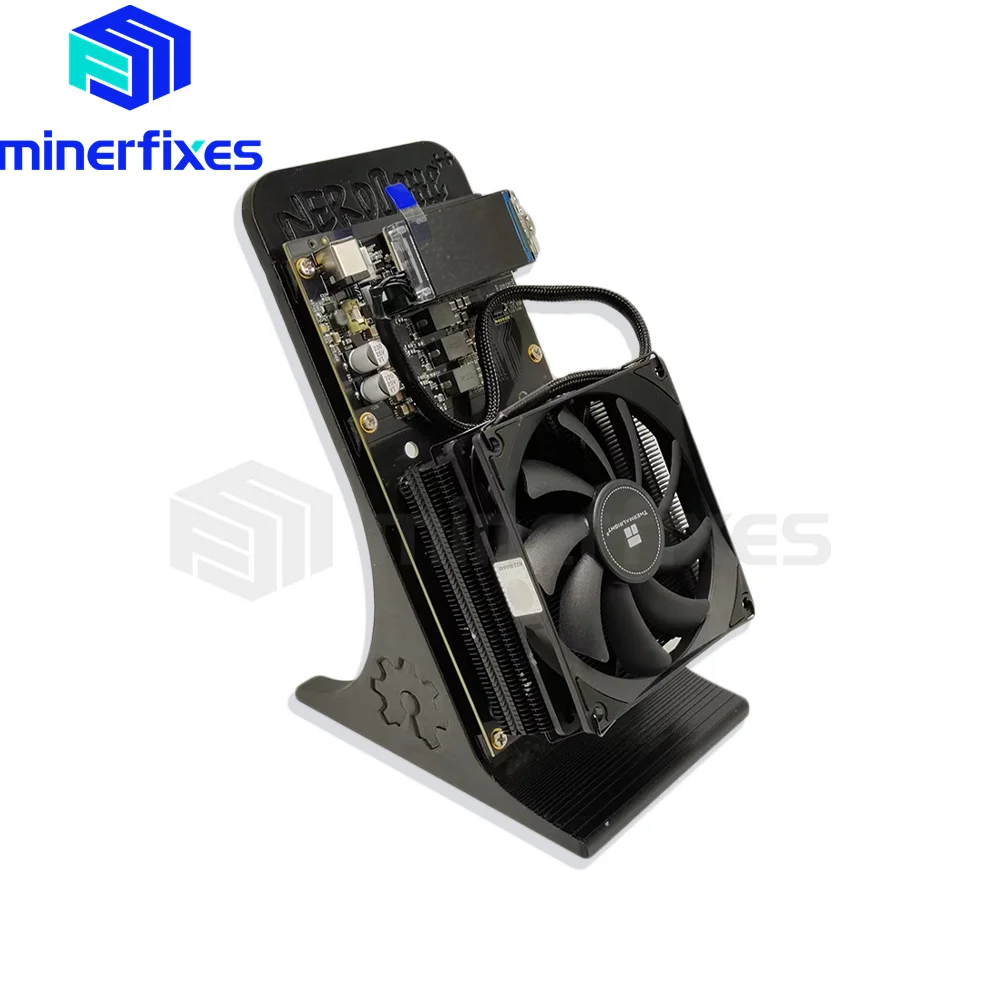 جهاز تعدين بيتكوين الأكثر مبيعًا BTC BCH NerdQaxe 4.8TH/s 75W Solo Miner BTC، SHA-256 مع ضمان 120 وات PSU180