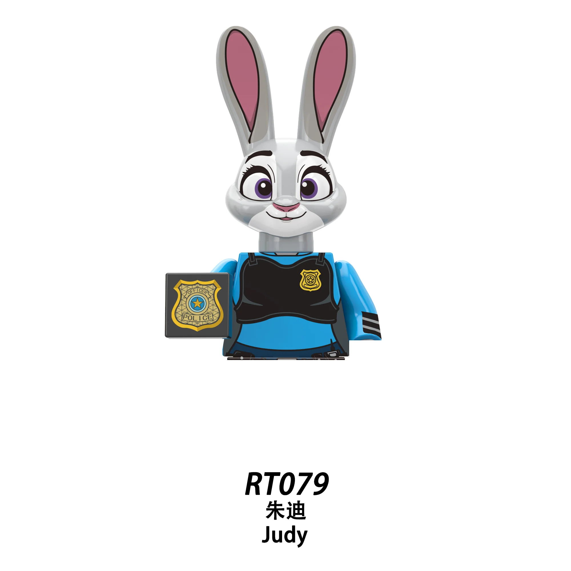 مكعبات بناء Zootopia، حيوانات أنيمي الصغيرة، تماثيل ألغاز نيك، شخصيات الحركة، دمى كرتونية، زخارف الطاولة