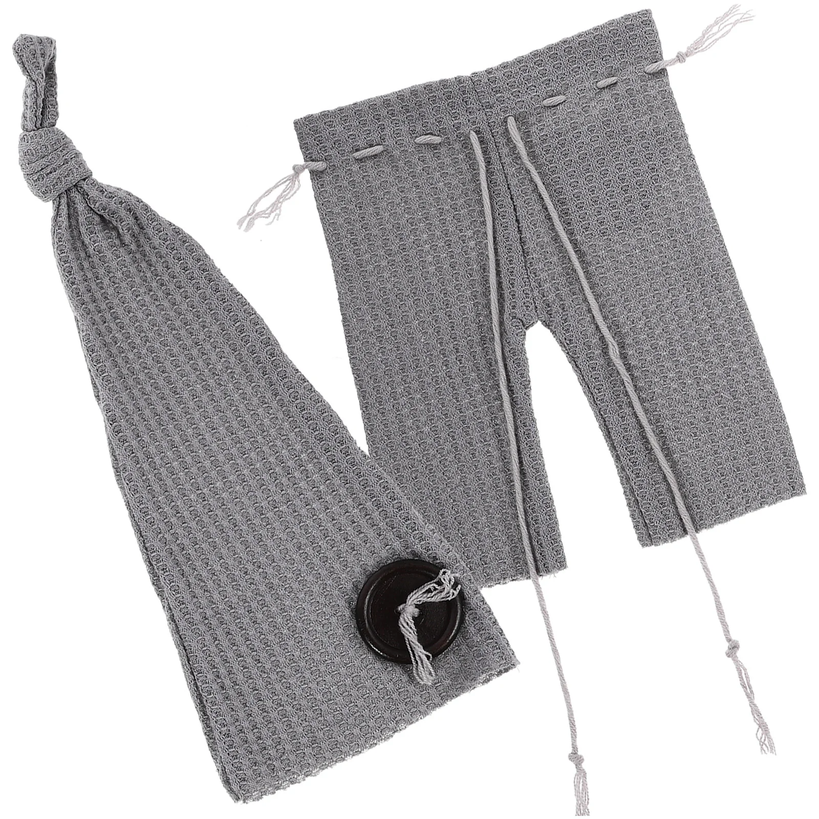

1 set 1 Set Knit Pants Hat Set Photography Outfit Sleepwear Hospital Photo Prop For 0-3 Months