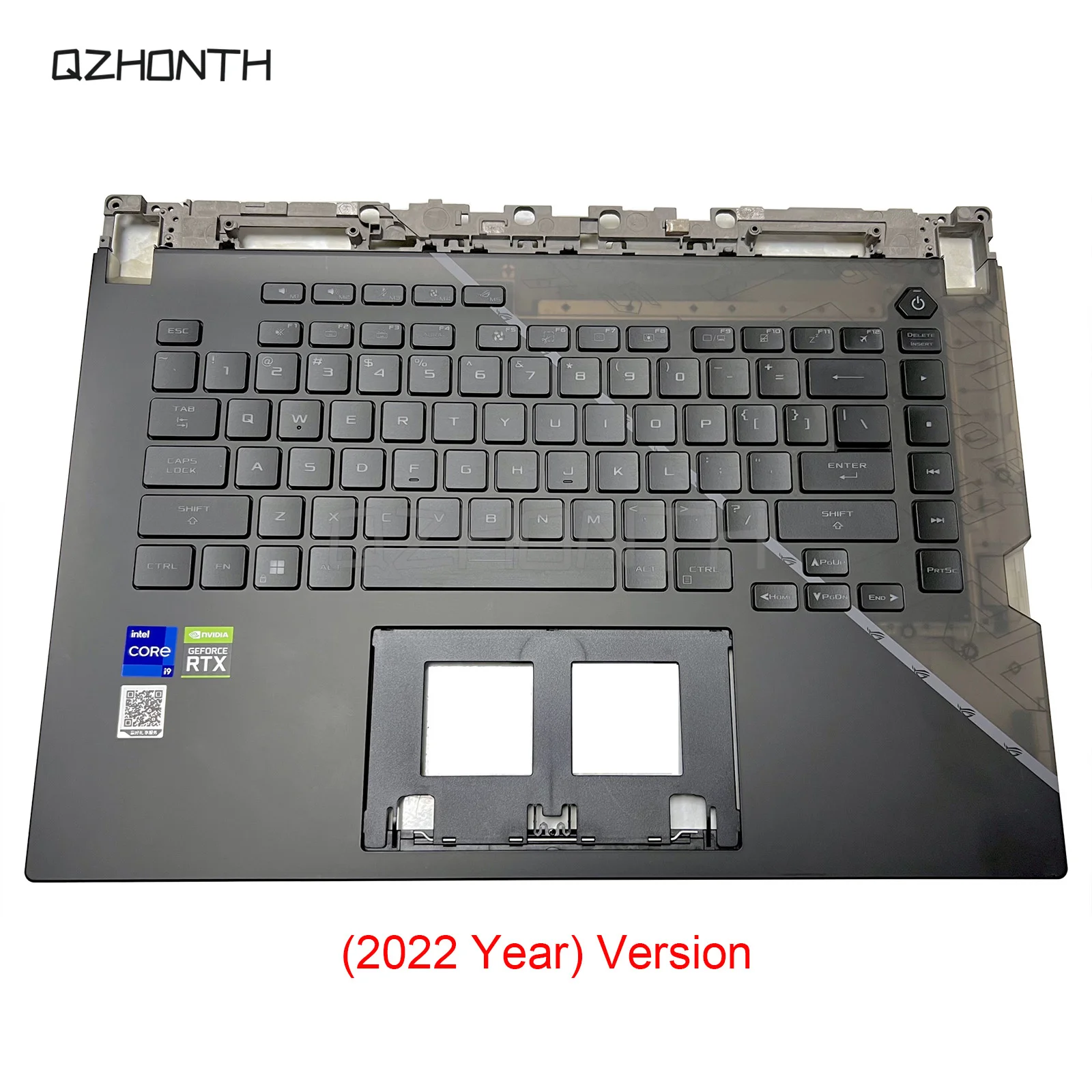 Used For ASUS ROG Strix Scar 15 G533 G533Q G533ZX (2022) Palmrest with Backlit Keyboard Black 15.6