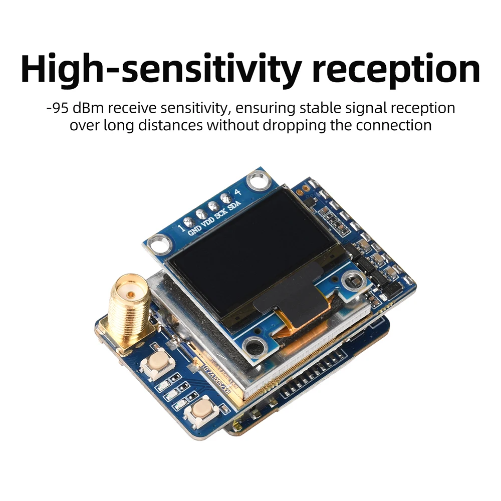 VRX-75DF FPV-Videoempfänger 6,1-7,2 GHz 64-Kanal-Analog für Drohnen mit 0,96-Zoll-OLED-Display – Detail 8