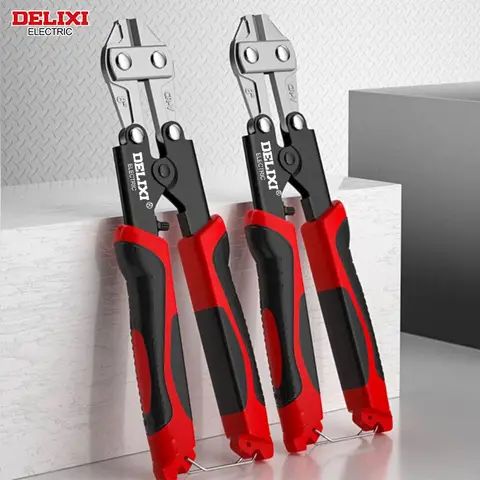 DELIXI 전기 볼트 커터, 8 인치 와이어 브레이커 플라이어, 체인 잠금 커터, 헤비듀티, 와이어 절단, 바, 하드 구리 와이어 트위스트 와이어
