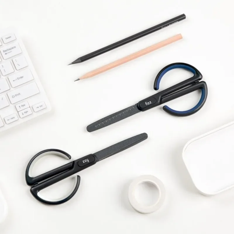 Household Multifunctional Scissors Round Nose Scissors Household Anti Adhesive Hand Made Art Office Scissors