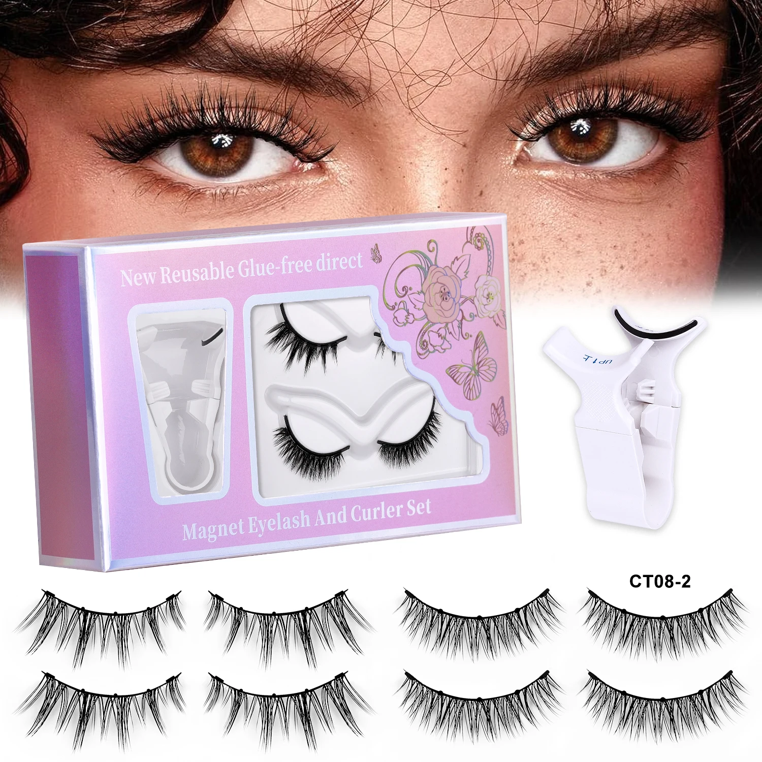 

​Magnetic Eyelashes Pro Kit - Western Style Volumizing No-Glue Lashes with Precision Alignment & 24H Hold​
