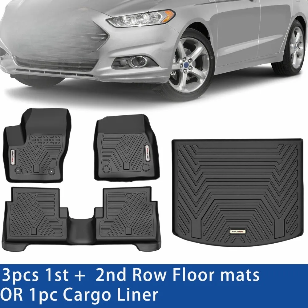 3D Floor Mats / Cargo Liner for 2013-2023 Ford Escape All Weather TPE Rubber Mat