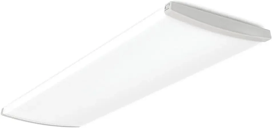 

TruWrap 4 Foot LED Ceiling Light Fixture, Low-Profile Wraparound LED Shop Light, Adjustable Lumens, Selectable Warm White/Cool W