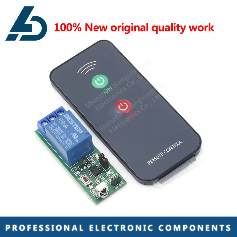 Bht-1PCS IR 1 Channel Infrared Receiver Driving Switch Relay Driver Module Board 5V   Active Remote Controller