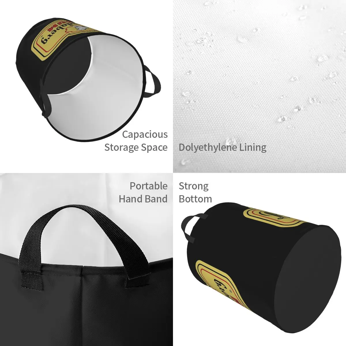 Bundaberg Rum Dirty Laundry Baskets Foldable Large Waterproof Clothes Sundries Basket For Home Children's