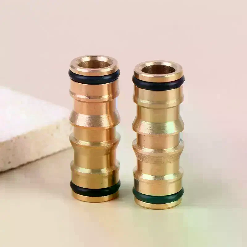 2 Way Garden Brass Hose Connector Joiner Coupler Watering Water Pipe Tap Male Water Pipe Repair Extension Joints 1/2/3Pcs