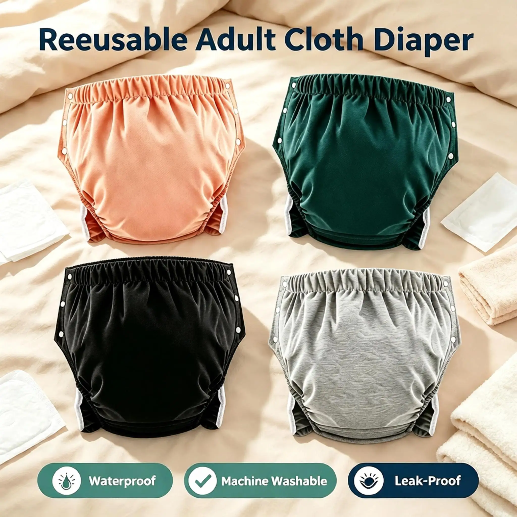 washable-reusable-adult-diaper-incontinence-underwear-side-snap-cloth-diaper-leak‑proof-breathable-cotton-care-pant-for-disabled
